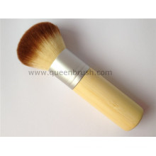 Mango de bambú Diseño excelente Kabuki cepillo cosmético del polvo